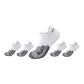 5-Pack White and Gray