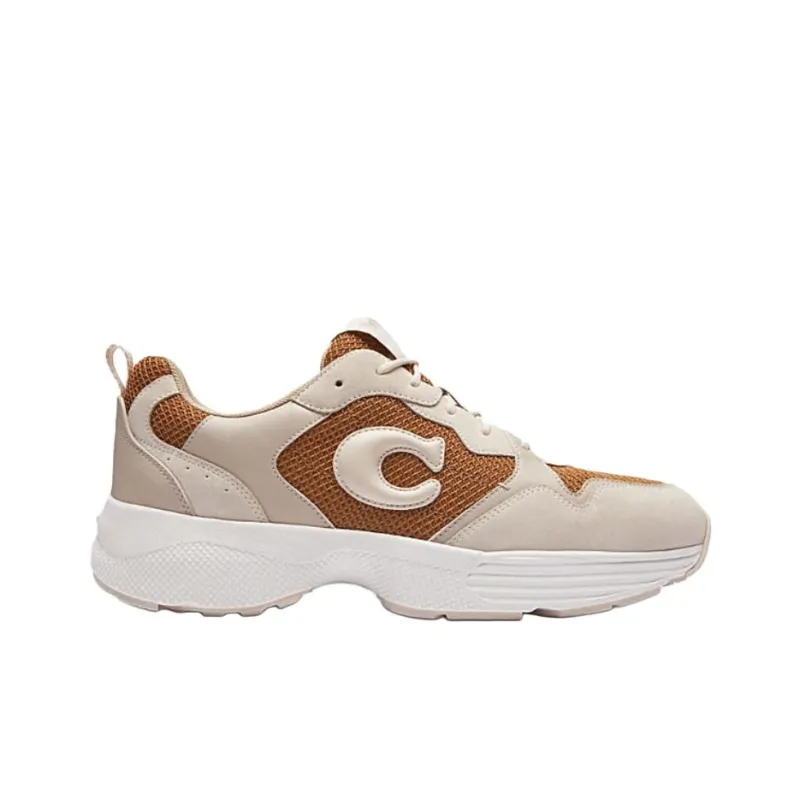 COACH Low Top Casual Shoes Men's Yellow-1