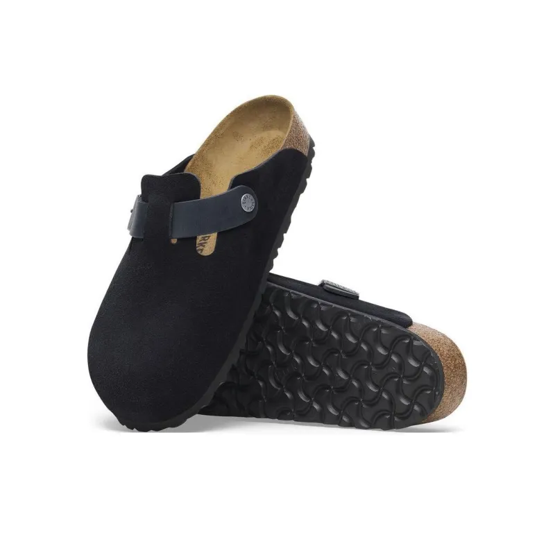 Birkenstock Boston BS Abrasion Resistant Wrap toe Slippers Men's Marine Blue Regular-5