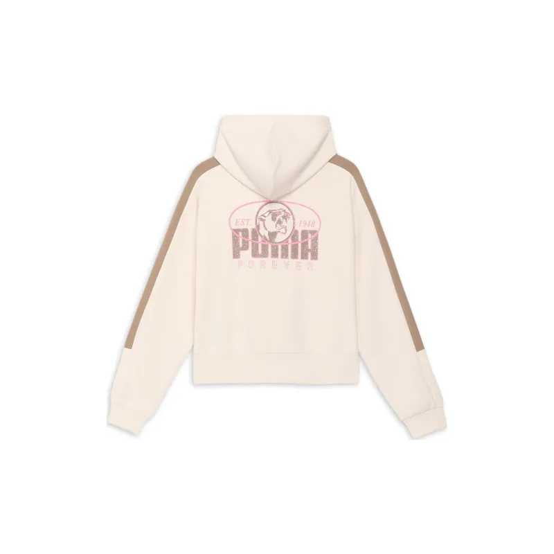 PUMA CORE HERITAGEhoodie FW24 Sweatshirt Women's High Mountain Accumulated Snow Color-1