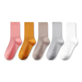 MIIOW Knee High Socks Women's 5 Pack
