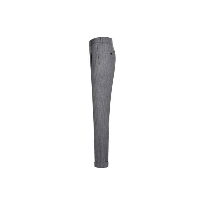 RARE Suit Trousers Men Gray-1