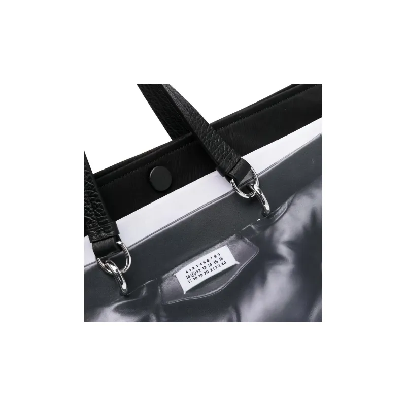 Maison Margiela Logo Patch Panelled Tote Bag-2
