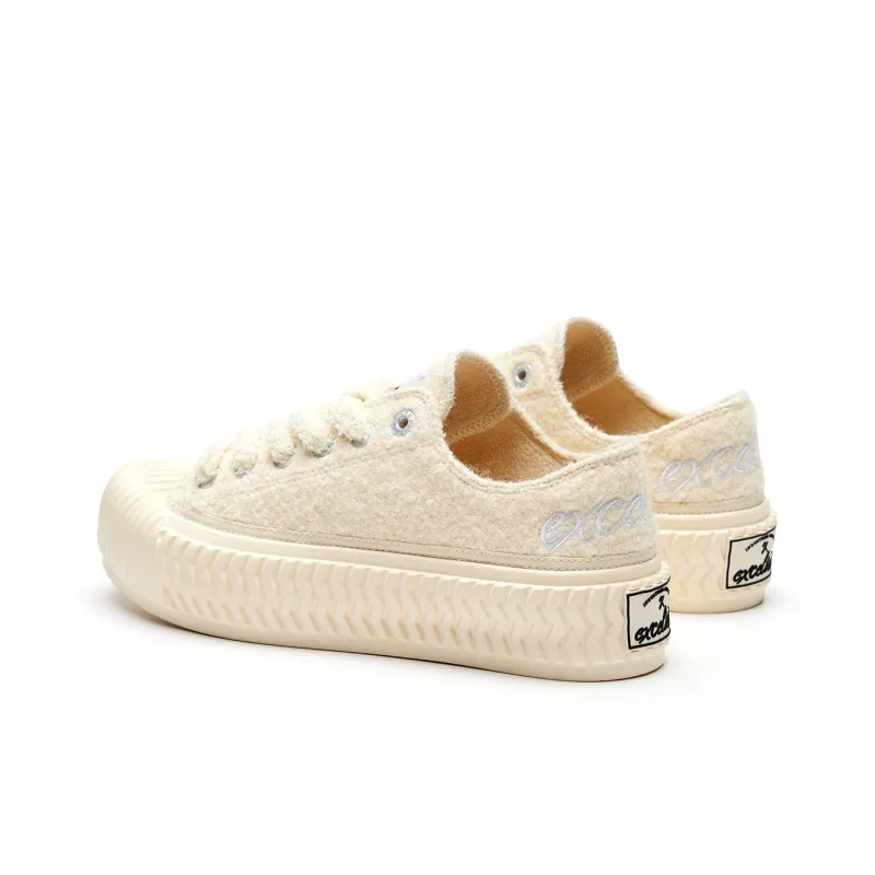 Excelsior Canvas Shoes Unisex Low Top Light Gray/Black/Dark Brown/Ecru/Pink-18