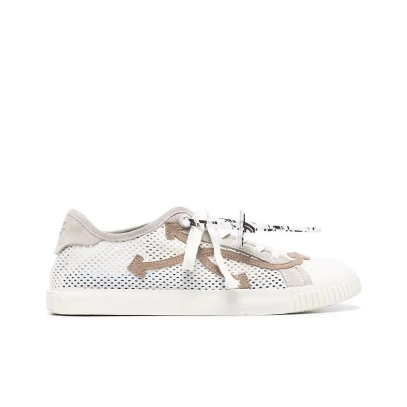 OFF WHITE New Low Vulcanized Meshnet White Beige-1