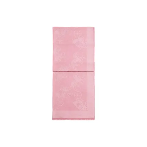 COACH Cotton Knit Scarves Unisex Pink