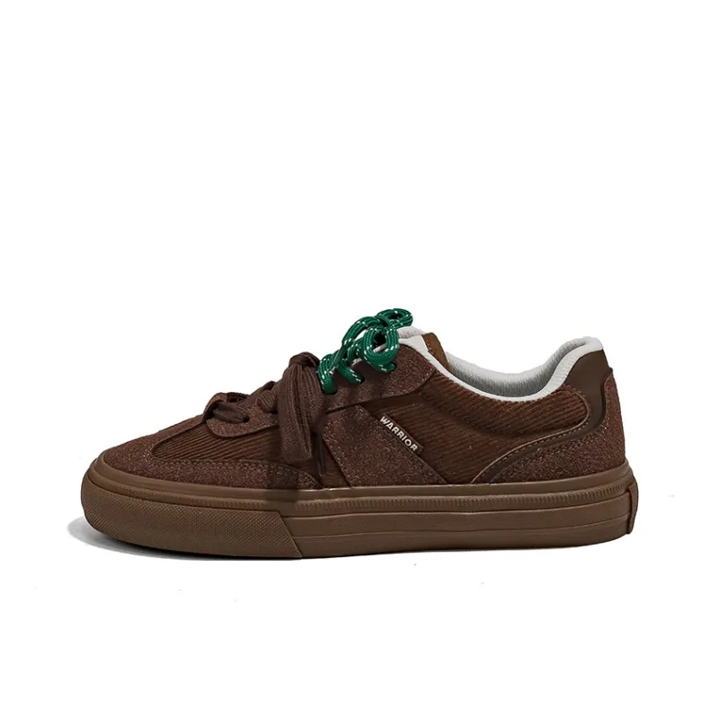 Warrior Low Top Skateboard Shoes Women's Coffee-0