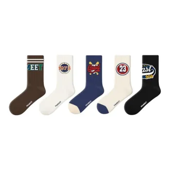 Primeet Mid Calf Socks Unisex 5 Pack