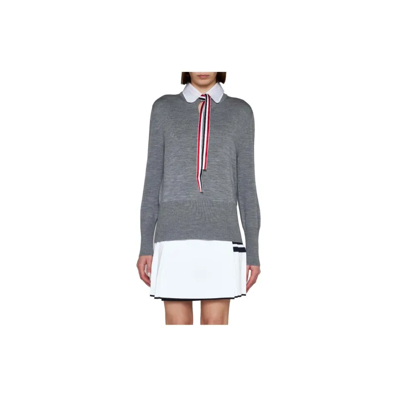 THOM BROWNE Long Sleeved Knitted Jumper-1
