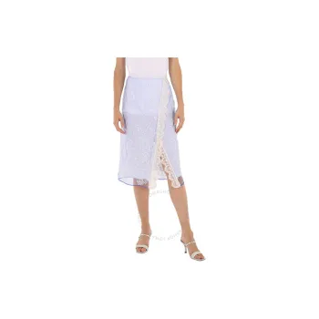 Burberry Casual Long Skirts Women's Blue