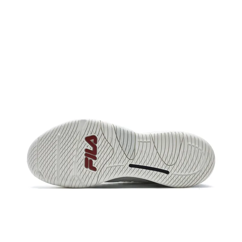 FILA Slip Resistant Low Top Tennis Shoes Men's White Gray-4