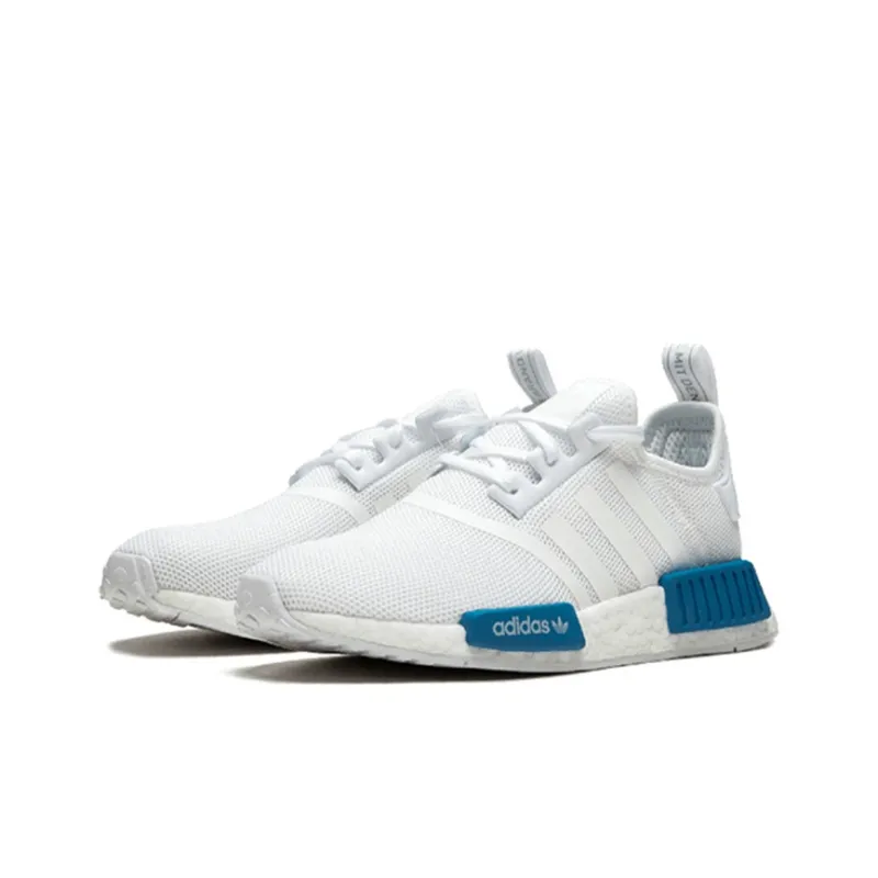 Adidas NMD R1 Cloud White Bright Blue Youth-1