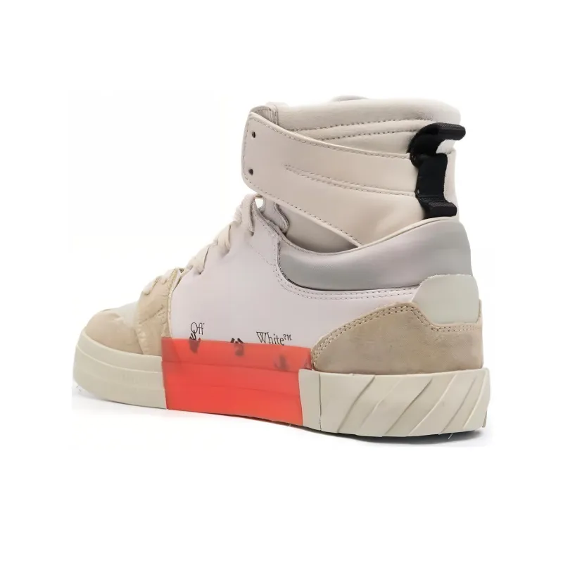 OFF WHITE Vulc High Top White Beige Suede-2