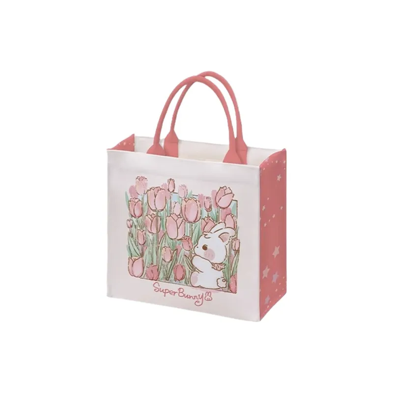 AOSONG Suede Technology Fabric Handbag Regular Unisex Pink-1