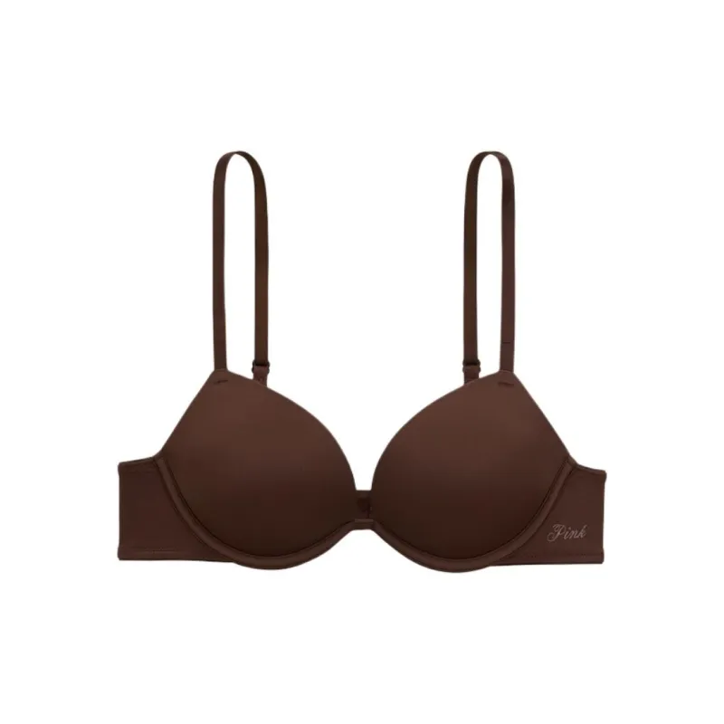 Victoria's Secret PINK Girlish Bra Women's Coffee Brown-0