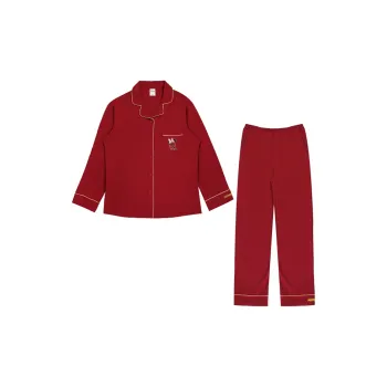 Disney Mickey Series Pajama Set Unisex True Red