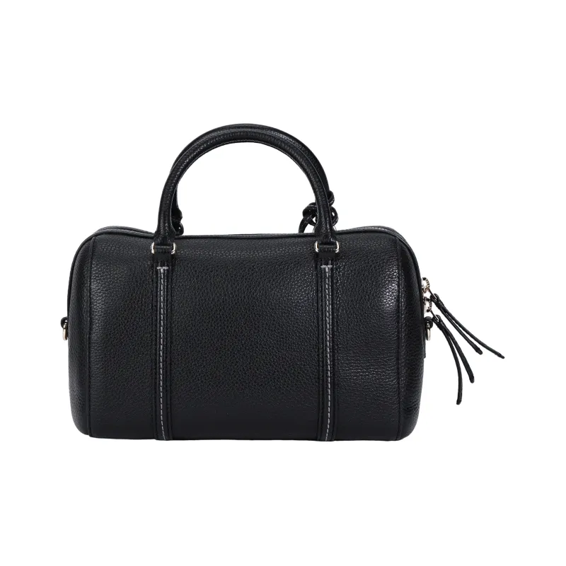 TORY BURCH Thea Leather Boston Bag Shoulder Bag Crossbody Bag Handbag Small Size Women's Black-3