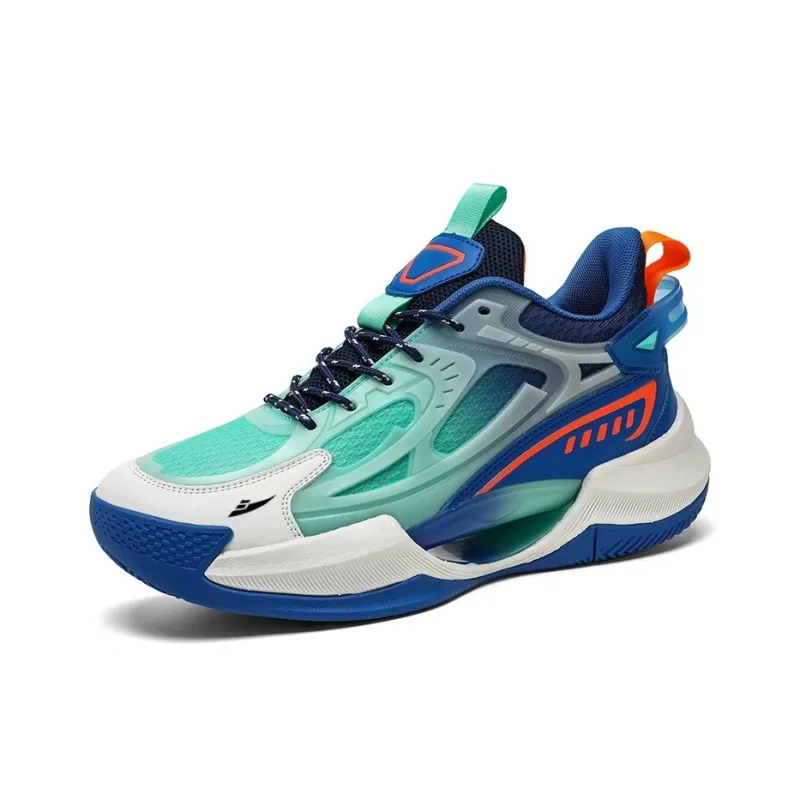 Kuding Cushioned Slip-Resistant Abrasion-Resistant Mid-Top Basketball Shoes Unisex-9