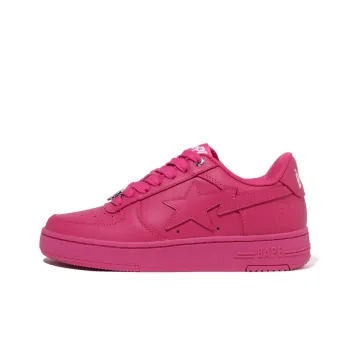 A BATHING APE Low Top Casual Shoes Women's Pink