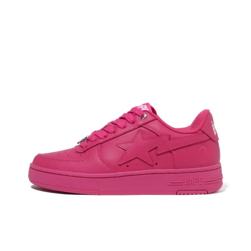 A BATHING APE Low Top Casual Shoes Women's Pink