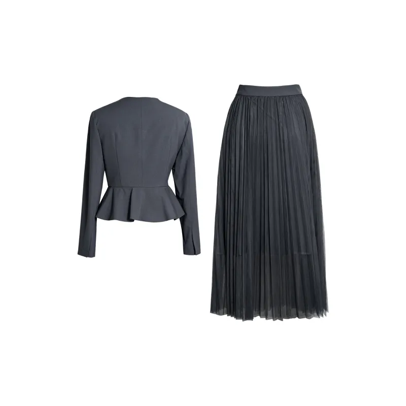 ROEYSHOUSE Skirt Set Women's Gray-1
