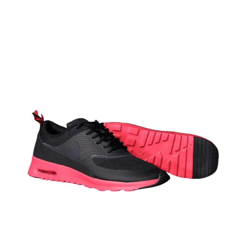 Nike Air Max Thea Anti-Slip Wear-Resistant Low-Top Running Shoes Men's Black Red-3