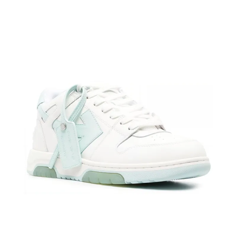 OFF WHITE Out Of Office Low Top Sneakers 'White Teal'-2