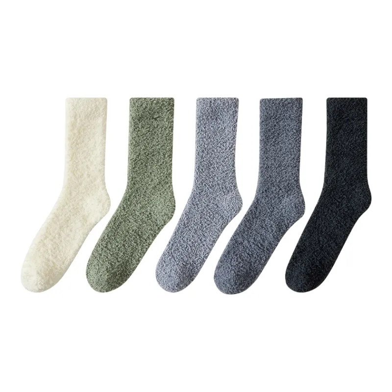 MIIOW Mid Calf Socks Men's 5 Pack-12