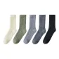 1 White+1 Grass Green+1 Dark Gray+1 Navy Blue+1 Black[Thermal Coral Fleece Collection]