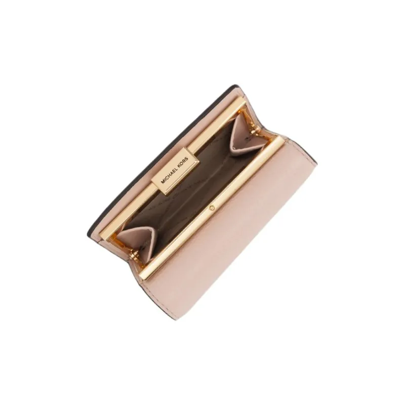 MICHAEL KORS Jet Set Travel Cow Leather Wallet Medium Size Women's Pink-3