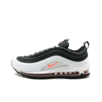 Nike Air Max 97 Anti-Slip Wear-Resistant Low-Top Running Shoes Unisex White Black Red