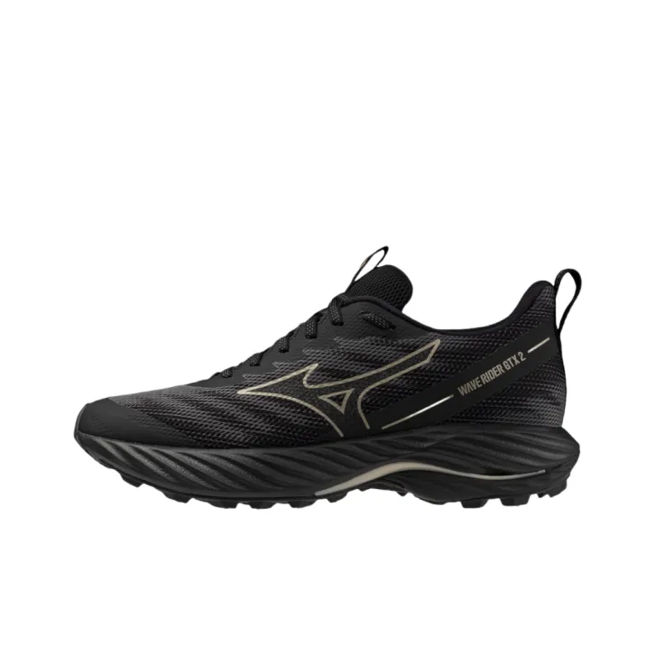 Mizuno Wave Rider Slip Resistant Low Top Running Shoes Women's Black-0
