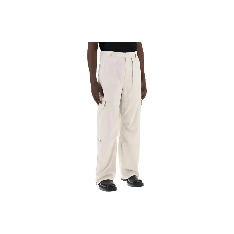 Acne Studios Logo Patch Cargo Trousers-4