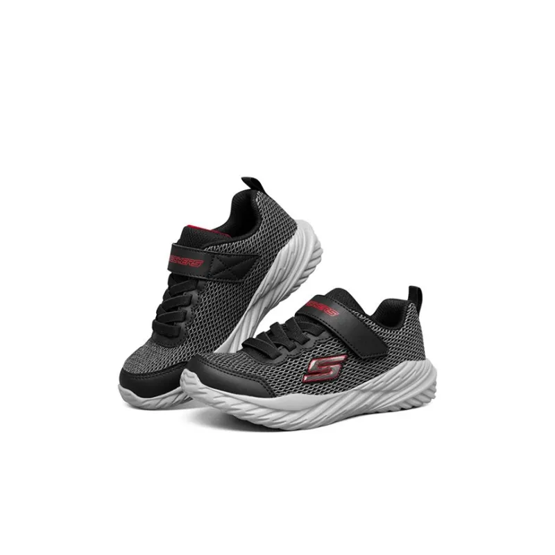 Skechers Nitro Sprint Anti-Slip Wear-Resistant Kids Lifestyle Shoes Gray Kids'-2