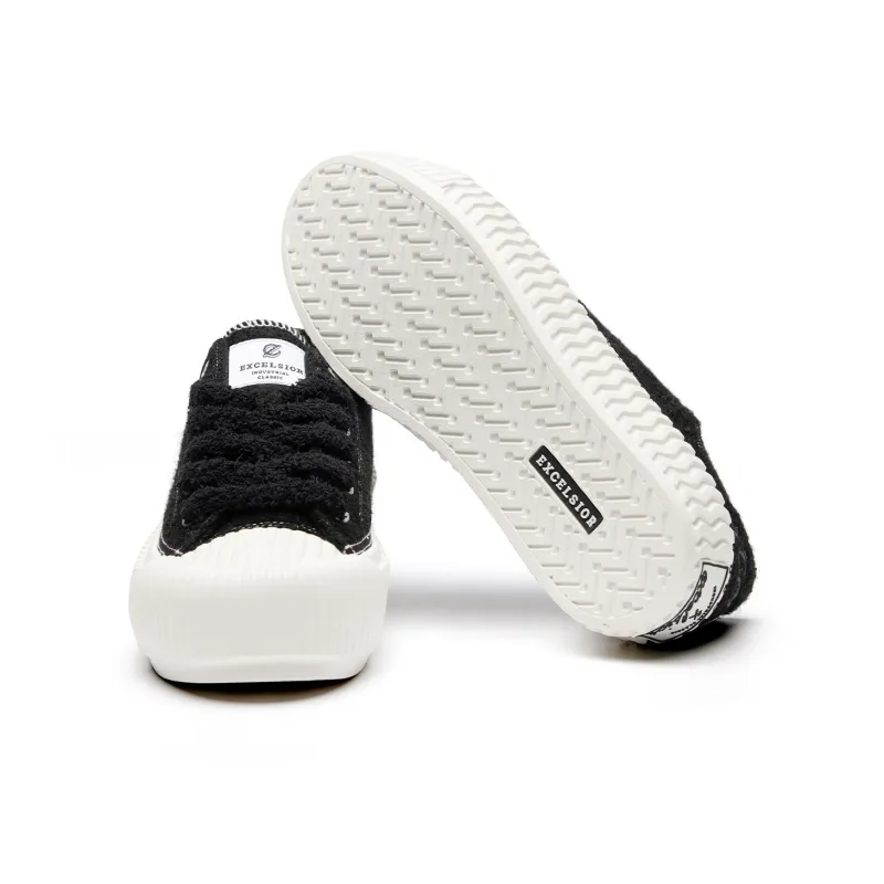 Excelsior Canvas Shoes Unisex Low Top Light Gray/Black/Dark Brown/Ecru/Pink-9