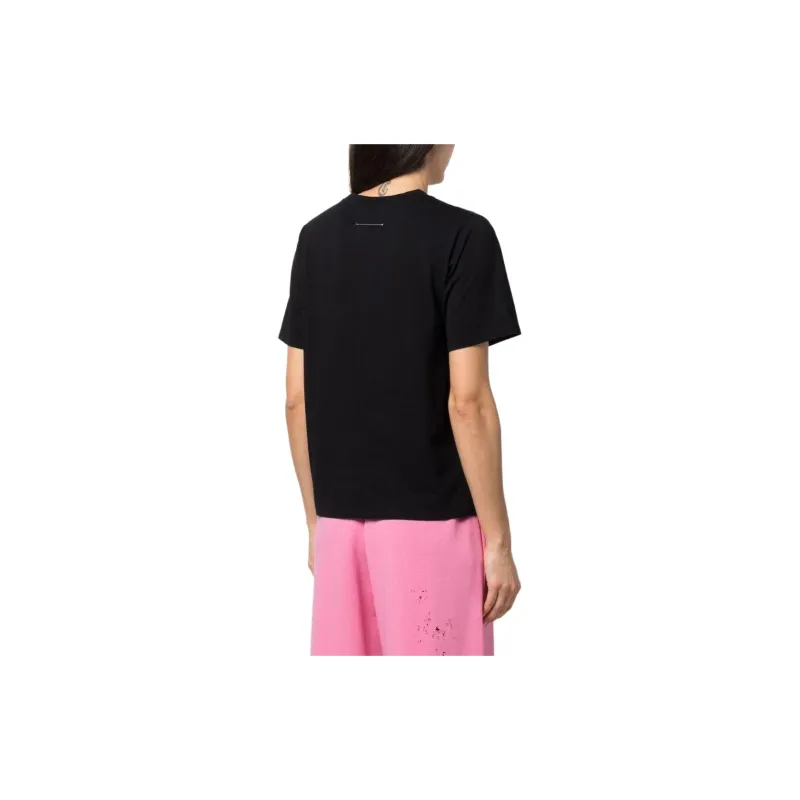 MM6 Maison Margiela Numbers motif Cotton T shirt-4