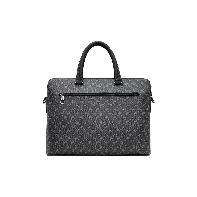 FAIRWHALE Pvc Briefcases Handbags Regular Men's Black-1