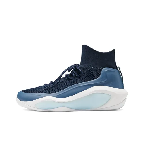 EQLZ EQUALIZER Basketball Shoes Unisex High-Top Salmon Shark Blue