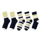 5 Pack (Large Blocks 2-Pinstripe 2-Wide Horizontal Stripes)