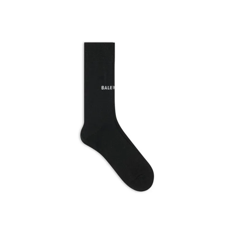 Balenciaga Knee-High Socks Regular Fit Women's 1 Pack Black-6