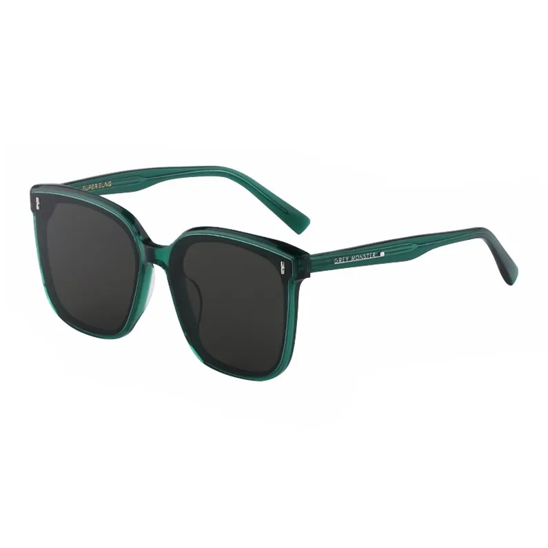 SUPER SUNG Plate And Metal Square Sunglasses Unisex-15