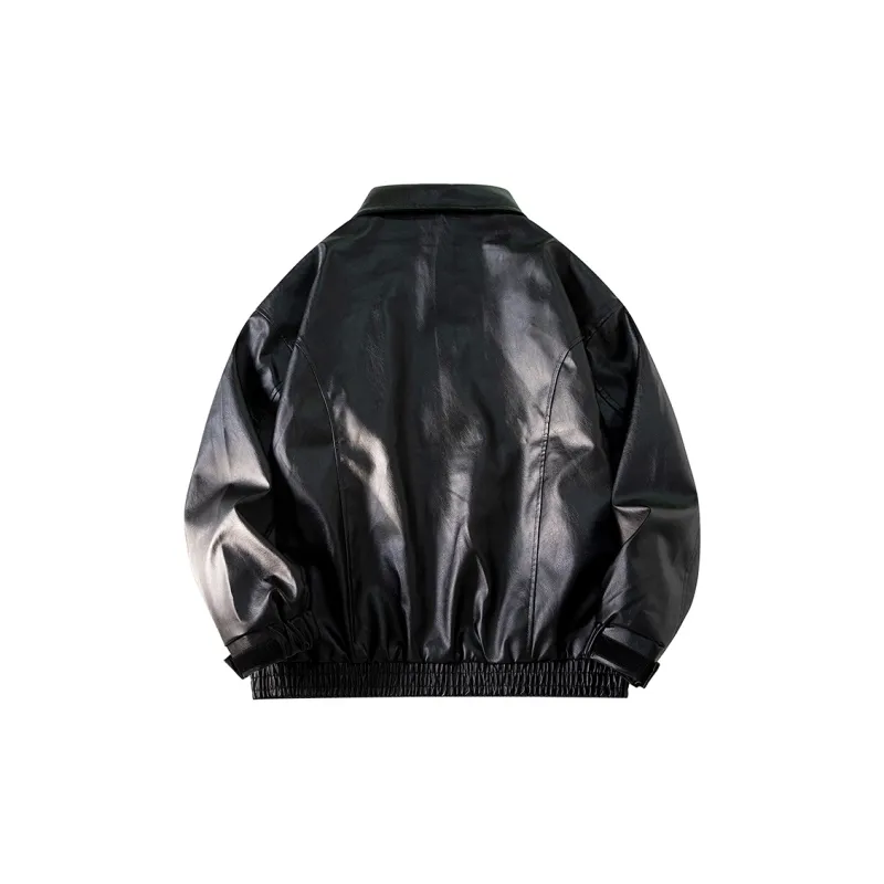 RED DRAGONFLY Leather Jacket Unisex Black-1