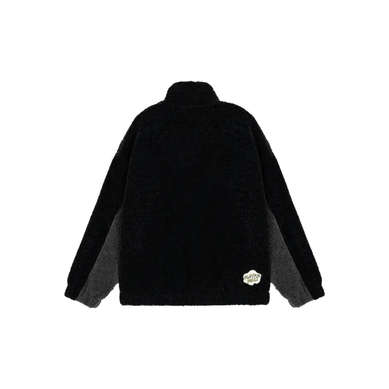 B.Duck Velvet feel Coat Women's Black Gray Color-1