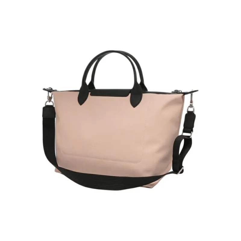 LONGCHAMP Recycled Canvas Shoulder Bag, Crossbody Bag, Handbag Women's Nude Pink-3