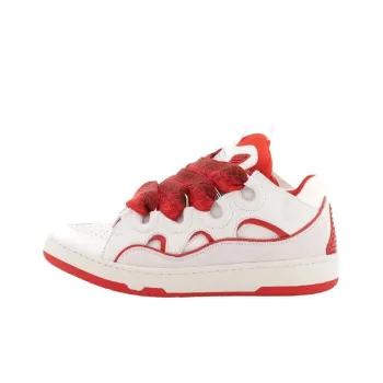 Lanvin Women's Curb Sneakers 'White Red'