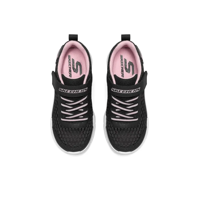 Skechers Comfy Flex 2.0 Anti Slip Wear Resistant Low Top Casual Shoes Black/Pink Teenagers-3