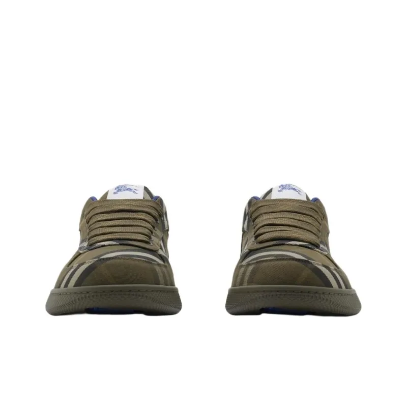 Burberry Low Top Skateboard Shoes Men's Green-2
