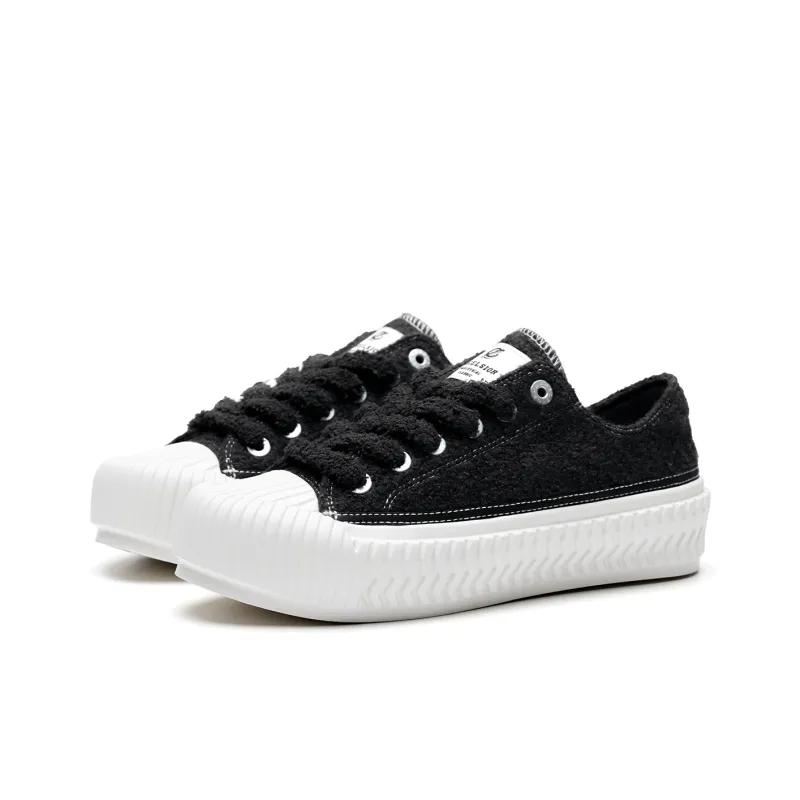 Excelsior Canvas Shoes Unisex Low Top Light Gray/Black/Dark Brown/Ecru/Pink-6