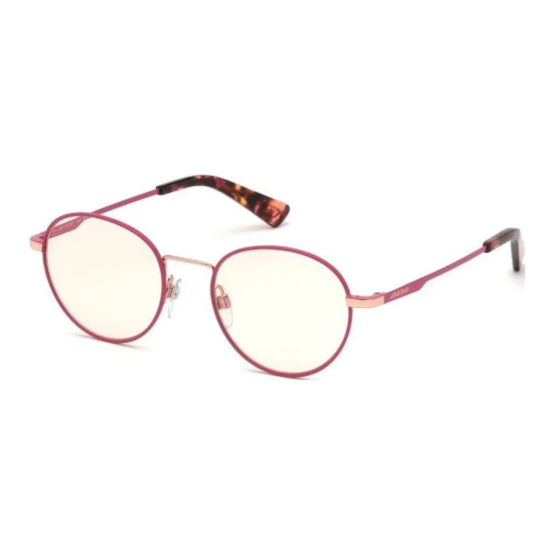 DIESEL Subject To Official Website Round Sunglasses Unisex Pink-0