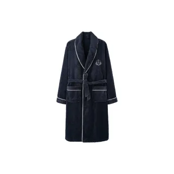 Mulong Family Pajama Robe Men's Blue